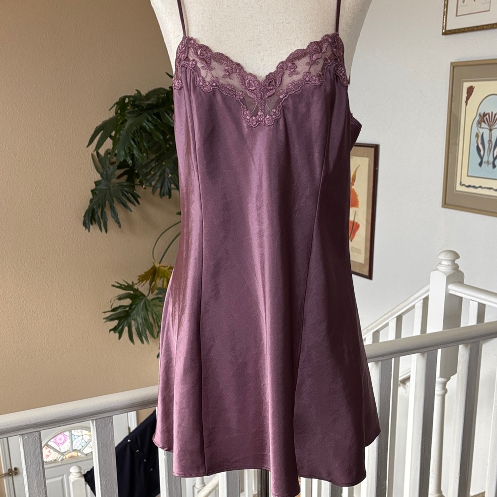 Y2K Victoria’s Secret Purple Satin Slip Dress